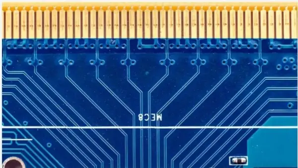 Gold Finger Cover with blue ink