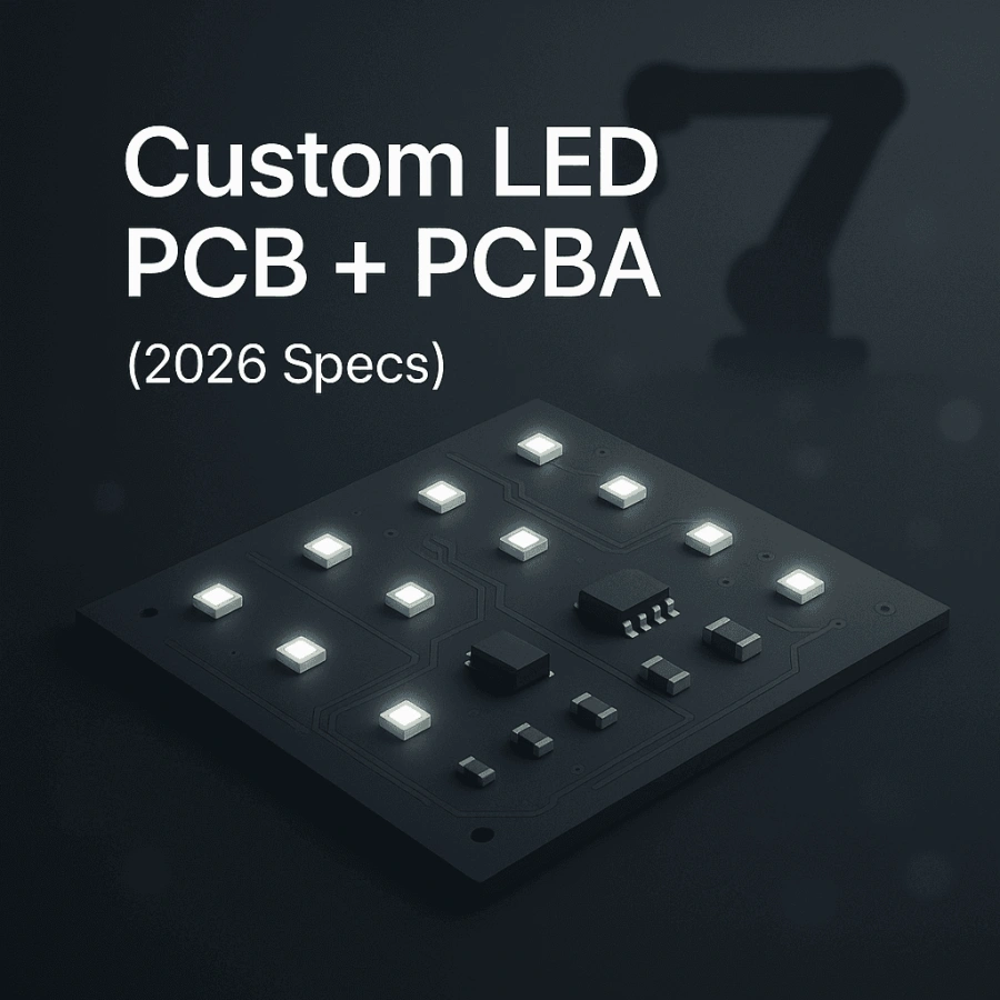 Custom LED PCB + PCBA in One Place (2026 Specs)