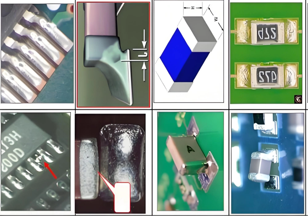 Common PCB assembly defects.