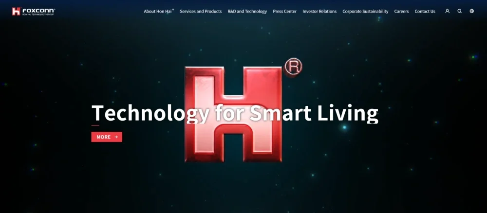 Foxconn (Hon Hai Technology Group) logo / facility
