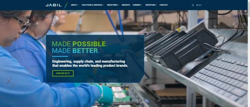 Jabil logo / facility